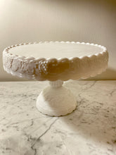 Load image into Gallery viewer, Vintage Milk Glass Cake Plate
