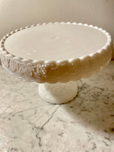 Load image into Gallery viewer, Vintage Milk Glass Cake Plate
