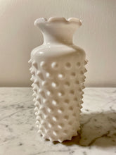 Load image into Gallery viewer, Vintage Milk Glass Vase- Hobnail
