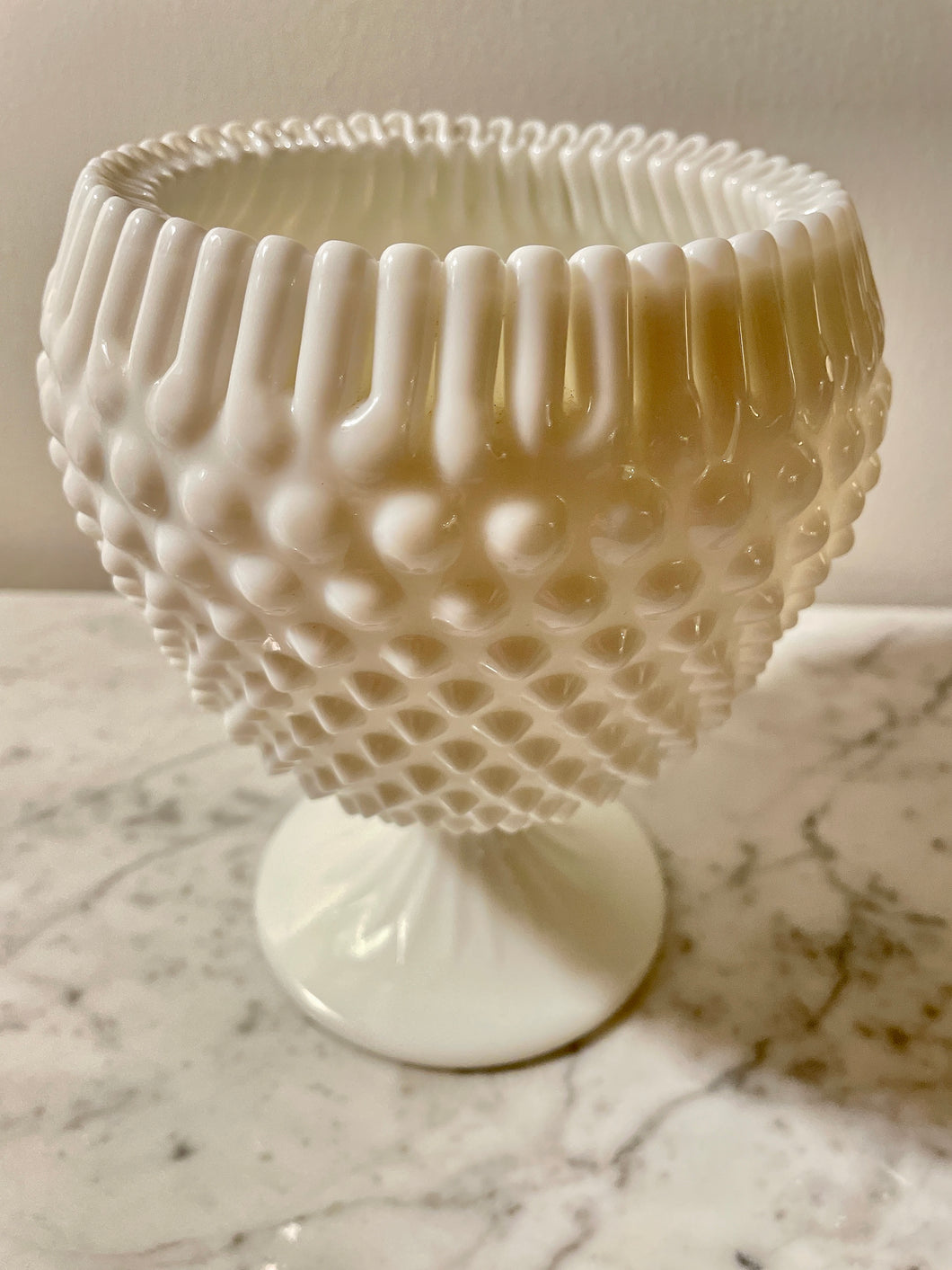 Vintage Milk Glass Jar/Vase