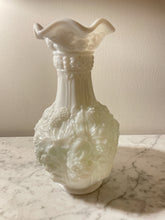Load image into Gallery viewer, Vintage Milk Glass Vase 10&quot; Loganberry
