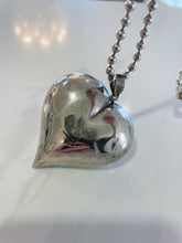 Load image into Gallery viewer, Silver Heart on a String
