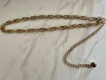 Load image into Gallery viewer, Vintage Gold Chain Double Loop Belt
