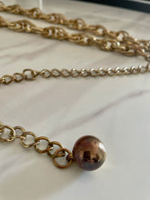 Load image into Gallery viewer, Vintage Gold Chain Double Loop Belt
