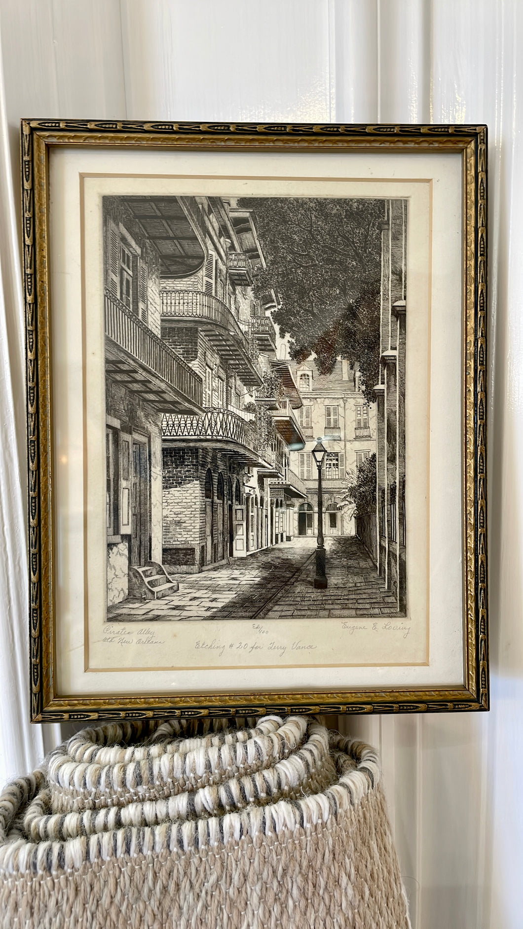 Vintage New Orleans Etching