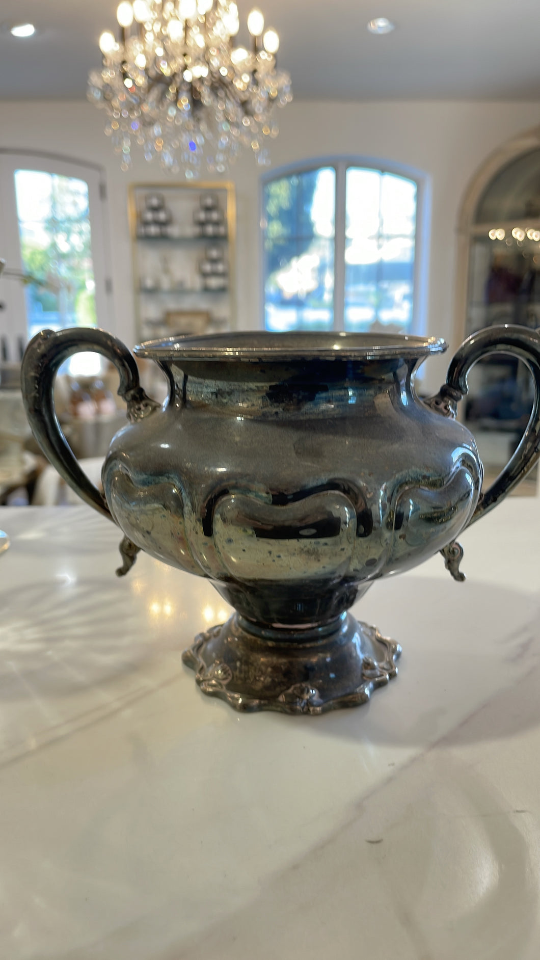 Vintage Silverplate Urn/Vase