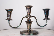 Load image into Gallery viewer, Vintage Silverplate Candle Holders &quot;Candelabra&quot;
