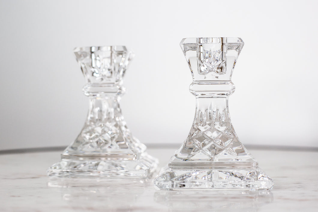 Crystal | Waterford Candle Holders - pair