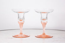 Load image into Gallery viewer, Pink &quot;Mermaid&quot; candle holders - pair (2)
