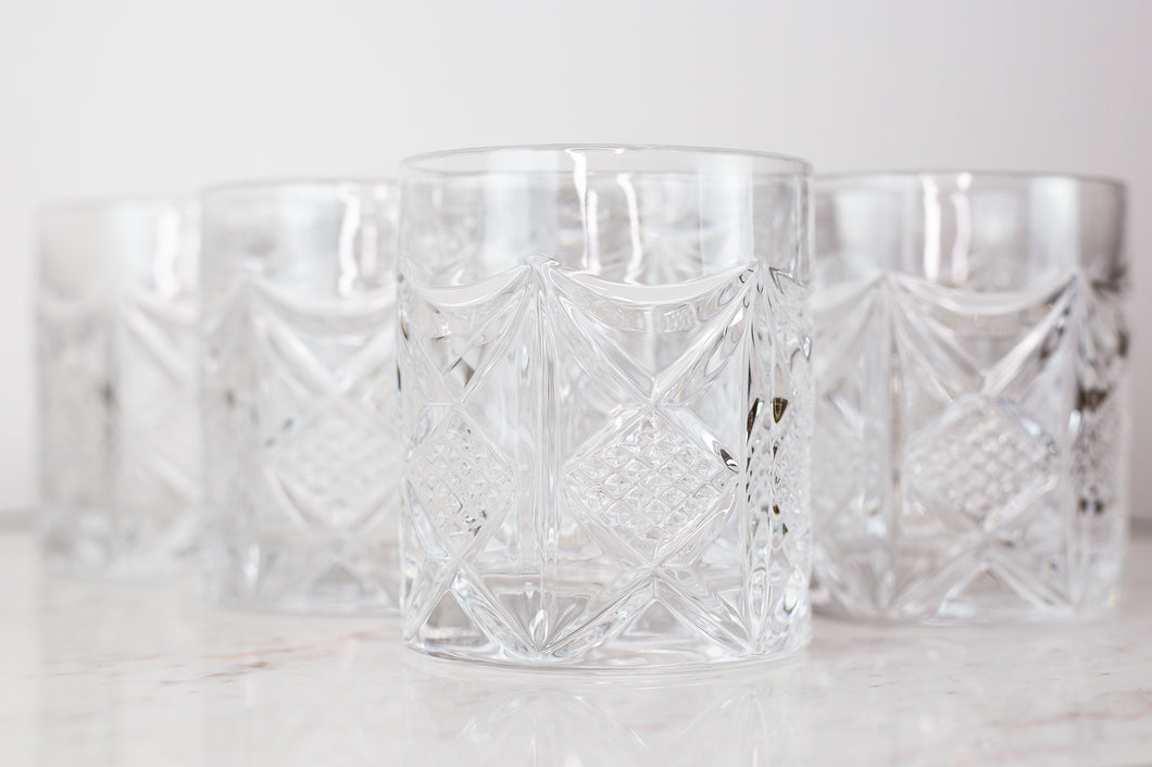 Crystal Lowball Glasses set of 6