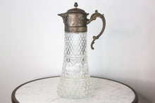 Load image into Gallery viewer, Crystal &amp; Silverplate Pitcher
