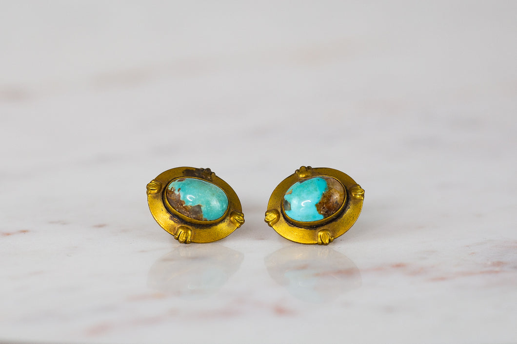 Turquoise Vintage Cuff Links - pair