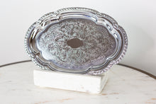 Load image into Gallery viewer, Silverplate Tray Oval Small
