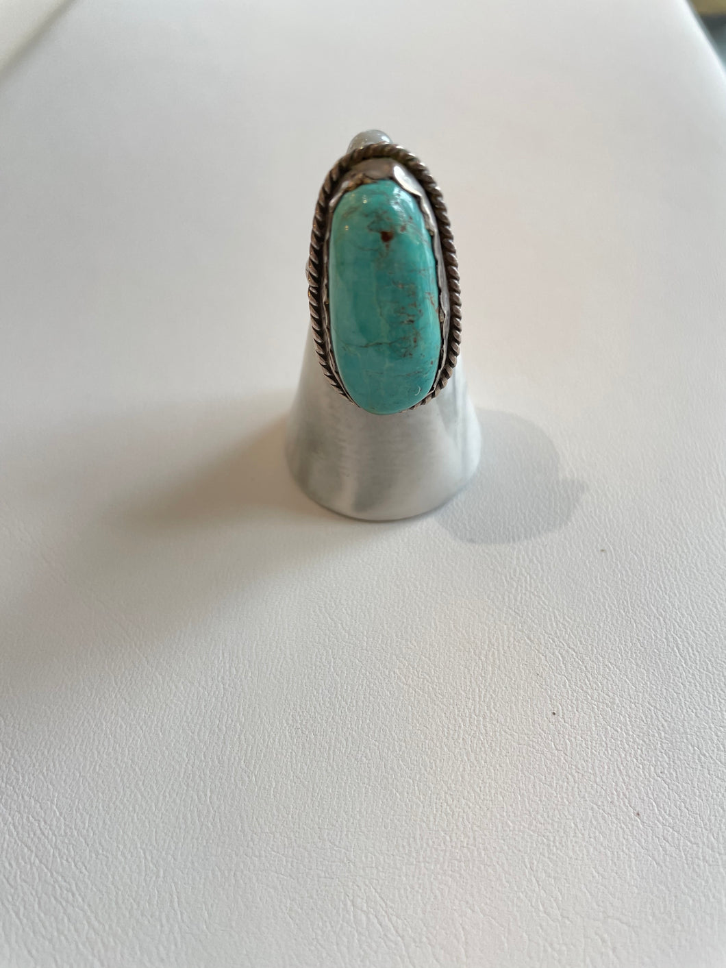 Turquoise Ring Oblong/Twist