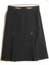 Load image into Gallery viewer, Celine Black Wool Midi Skirt FR42
