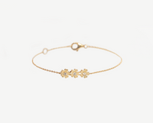 Load image into Gallery viewer, Chapter Six Flower Bracelet - 3 Diamond
